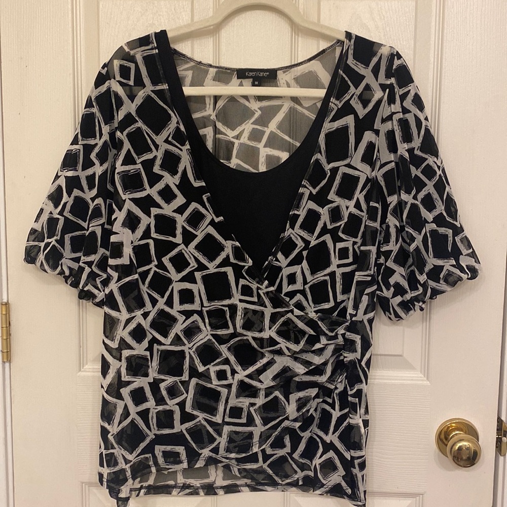 Karen Kane Faux Wrap Top